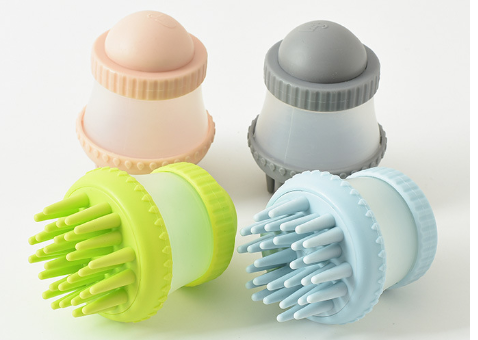 Silicone Pet Bath Massage Brush – Multifunctional Grooming Tool