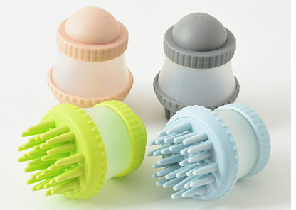 Silicone Pet Bath Massage Brush – Multifunctional Grooming Tool
