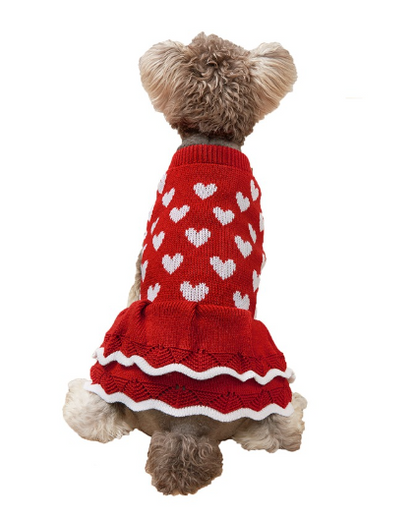 Festive Princess Dress Sweater for Dogs – Holiday & Christmas