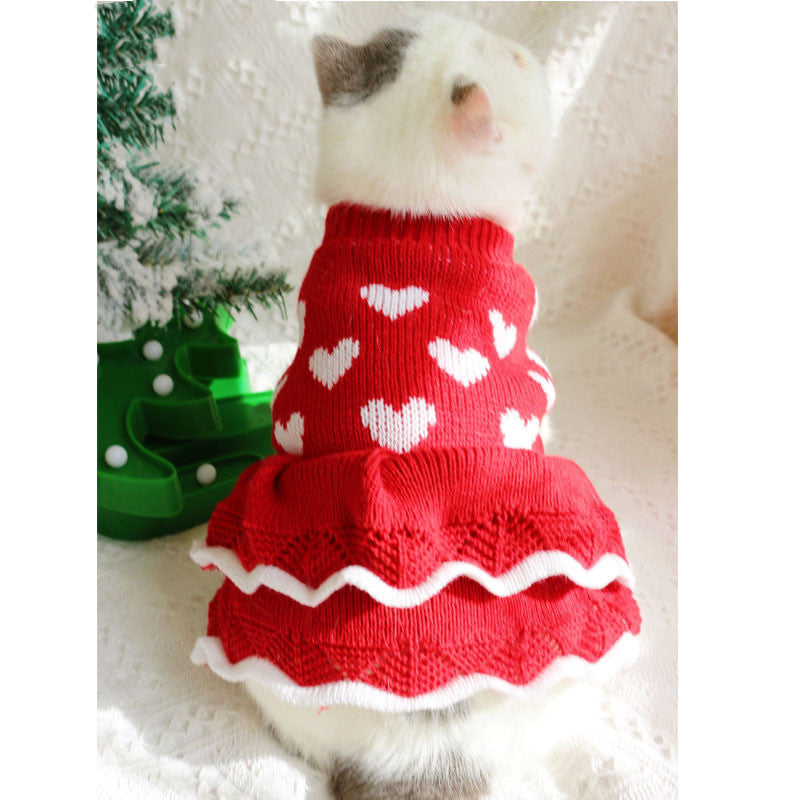 Festive Princess Dress Sweater for Dogs – Holiday & Christmas